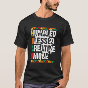 T-shirt HBCU Humble Bénis Créatif Unique Afro Collège 