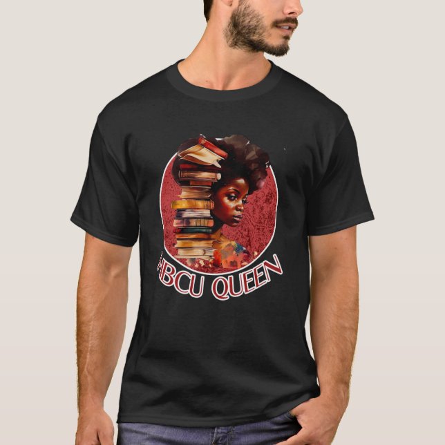T-shirt HBCU Queen Alumni Vêtements Historique Black collè (Devant)