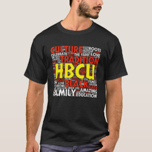 T-shirt HBCU Rouge et blanc étudiant ou diplômé