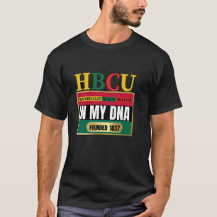 T-shirt HBCU, Souvenir, Académique Rouge, Noir et Vert HBC