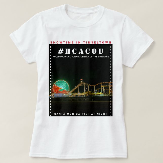 T-SHIRT HCACOU #HCACOU SANTA MONICA   (Design devant)