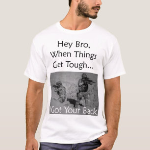 T-shirt Hé Bro, quand les choses m'obtiennent dur a obtenu