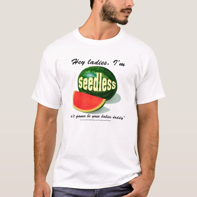 T-shirt Hé des dames je suis asperme (Devant)