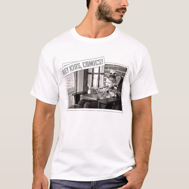 T-shirt Hé enfants, bandes dessinées ! (Devant)