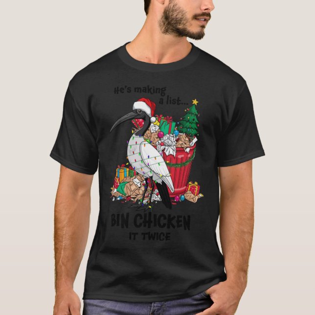 T-shirt He is making a list boy (Devant)
