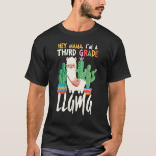 T-shirt Hé Maman Je Suis Un Lama De Troisième 3ème De Reto