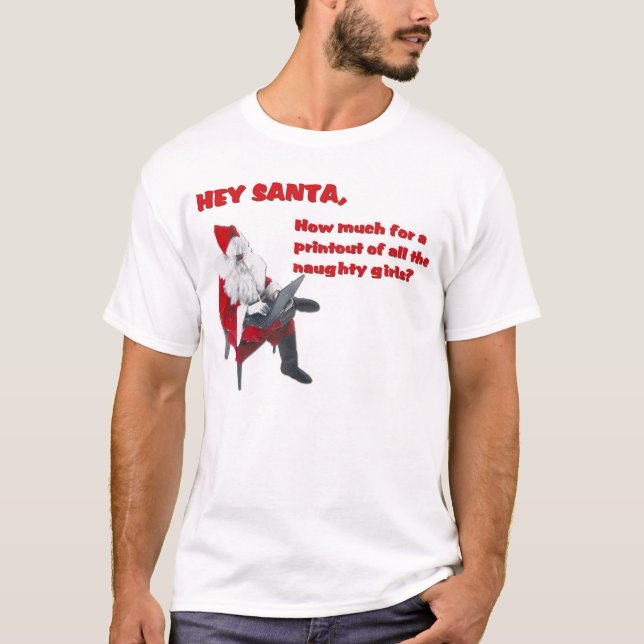 T-shirt Hé Père Noël (Devant)