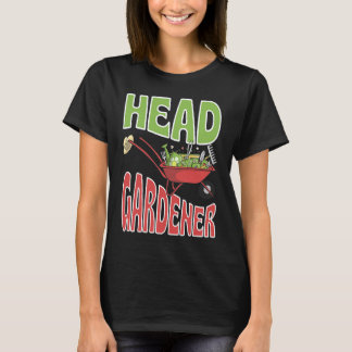 T-shirt Head Gardener Cute Summer Wheelbarrow Vegetable Ga