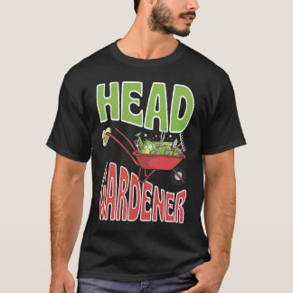 T-shirt Head Gardener Cute Summer Wheelbarrow Vegetable Ga