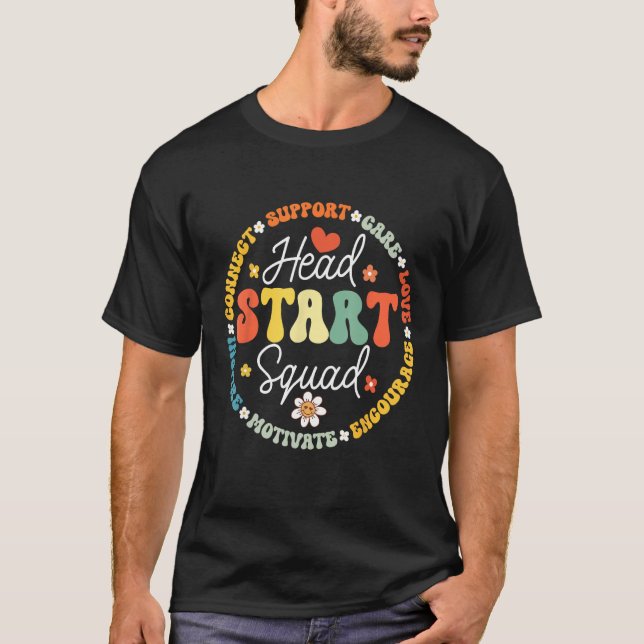 T-shirt Head Start Squad Homeschots Teacher Headstart Back (Devant)