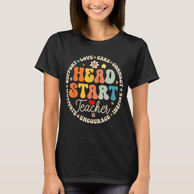 T-shirt Head Start Teacher Homeschol Team Headstart Back (Devant)