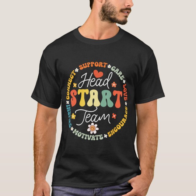 T-shirt Head Start Team Homeschots Teacher Headstart Back (Devant)
