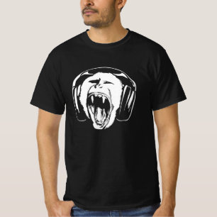 T-shirt Headphones Musique singe
