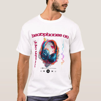 T-shirt Headphones On, World Off - Music