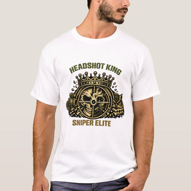 T-shirt Headshot King Sniper Elite Tee (Devant)