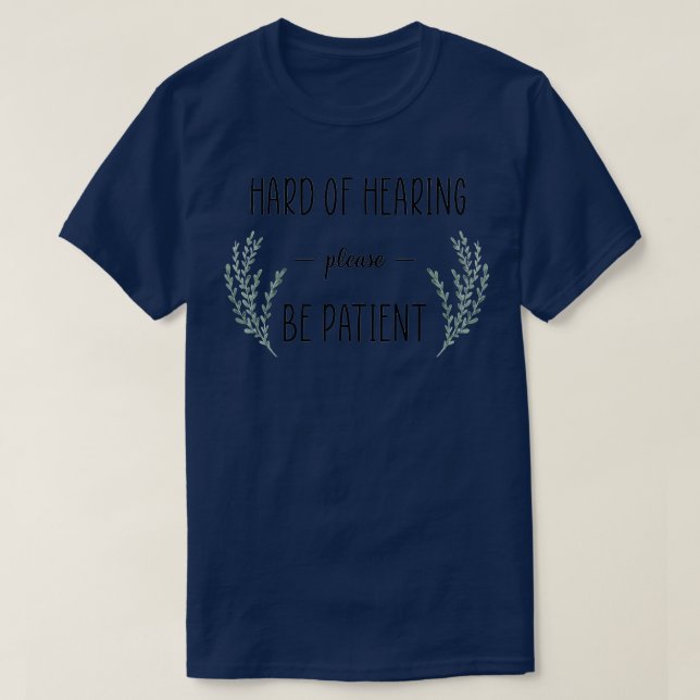 T-shirt Hearing Impaired Sticker 1 (Design devant)