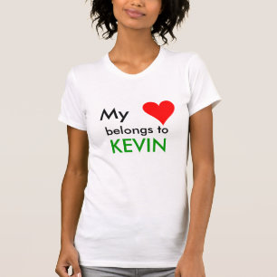 T-shirt HEART1, mon, appartient à, KEVIN