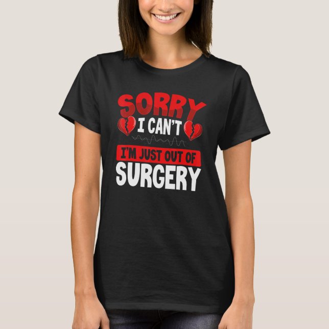 T-shirt Heart Bypass Heart Transplant Survivor Open Heart  (Devant)