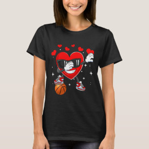 T-shirt Heart Dab Danse Avec Bysketbyll Byll Valentines Da