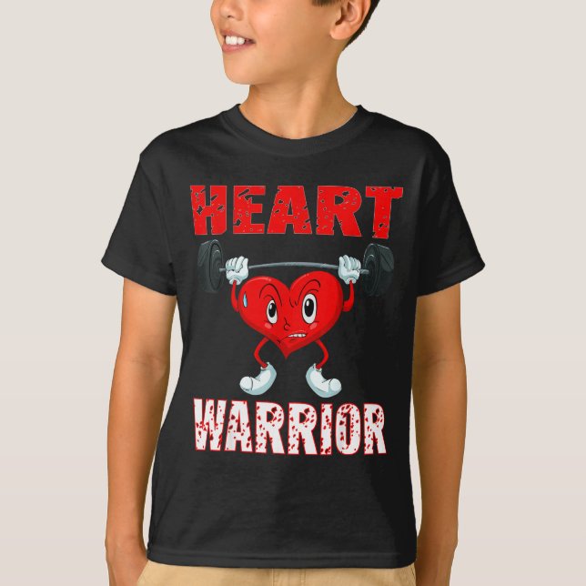 T-shirt Heart Disease Awareness Heart Warrior Wear Red Hea (Devant)