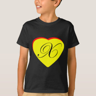 T-shirt Heart jaune rouge X Faire-part de mariage Le MUSÉE