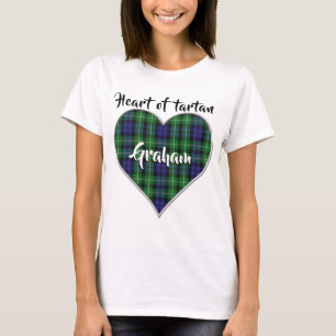 T-shirt Heart of Tartan Clan Graham Plaid