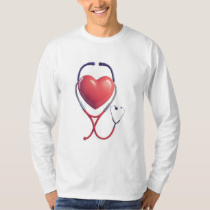 T-shirt Heart Stethoscope Love Sweatshirt