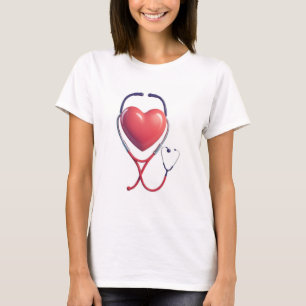 T-shirt Heart Stethoscope Love Tee