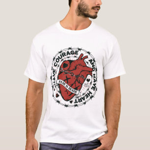 T-shirt Heart tattoo citation old school