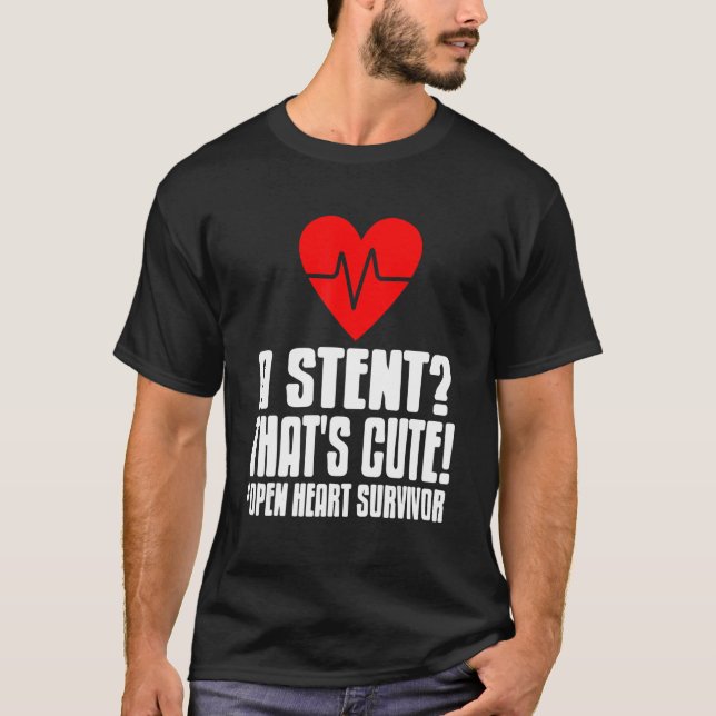 T-shirt Heart Transplan Survivor Design for Post Attack Re (Devant)
