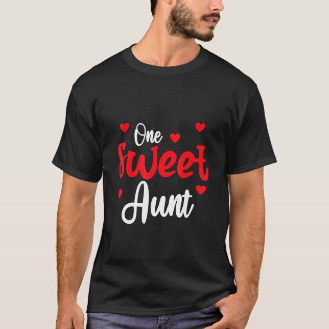 T-shirt Heart Valentines Day Shirt For Aunt Matching Famil (Devant)