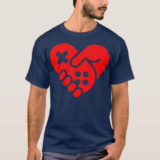T-shirt Heart Valentines Jour Vidéo Jeux Lover Garçons Enf