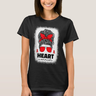 T-shirt Heart Warrior For Women Mom Heart Disease Awarenes
