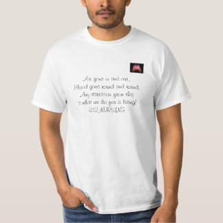 T-shirt HeartAndLungs, air entre et, le sang va r…