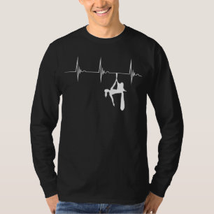 T-shirt Heartbeat EKG Pulse Aerial Hoop Circus Lyra Aerial