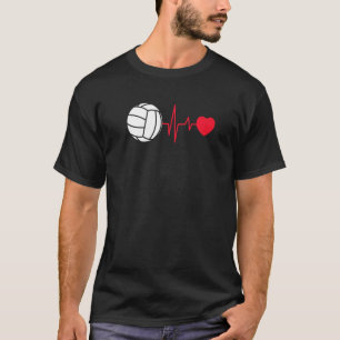 T-shirt Heartline Sports Volleyball Love Heart Lifeli