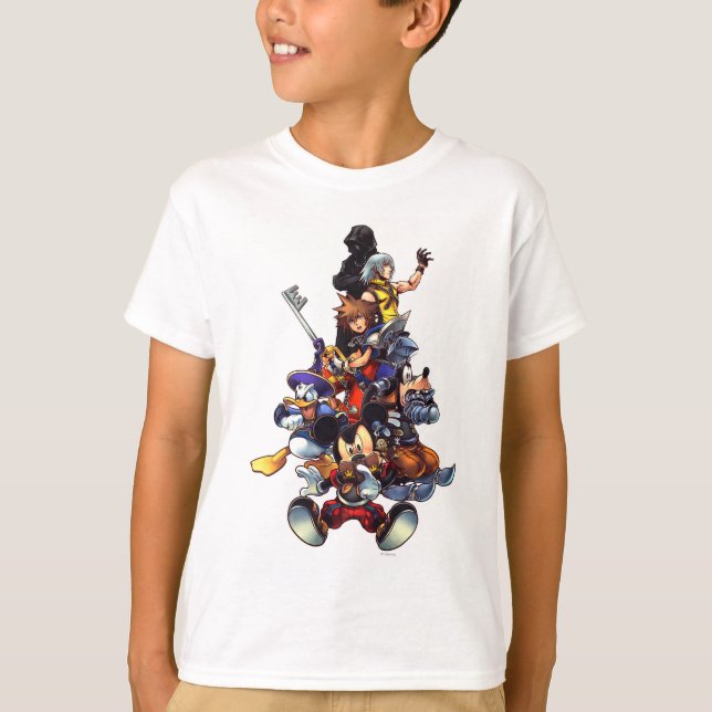 T-shirt Hearts du Royaume : codé| Art de la clé principale (Devant)