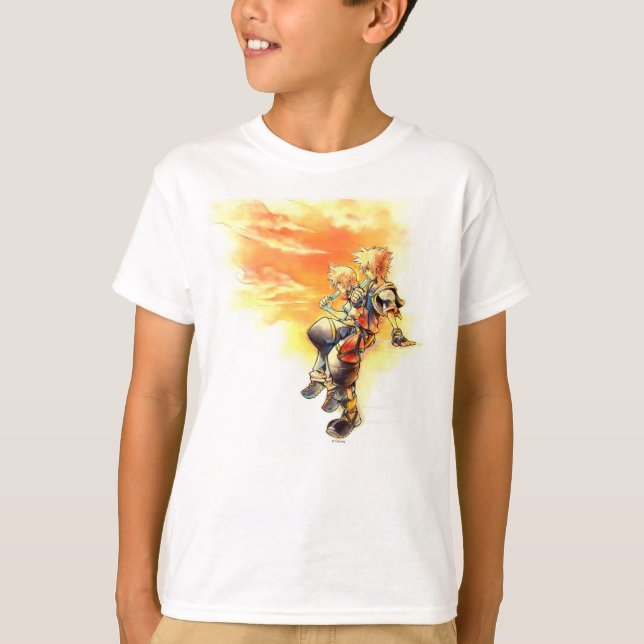 T-shirt Hearts II| Roxas et sora mangeant des glaces (Devant)