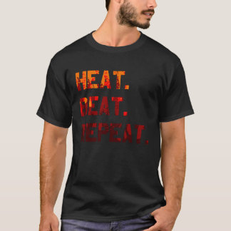 T-shirt Heat Beat Repeat Blacksmith Anvil Bladesmith Forge