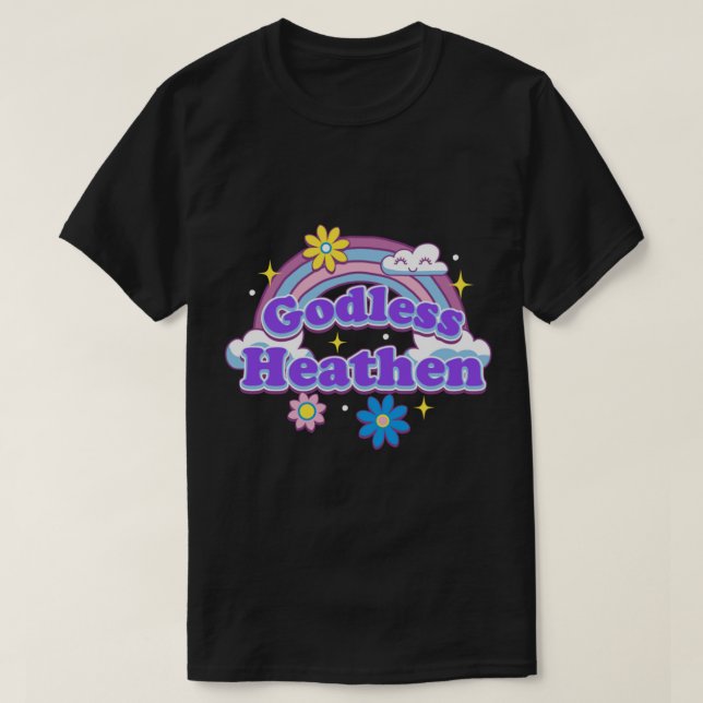 T-shirt Heathen 1 sans dieu (Design devant)