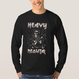 T-shirt Heavy Meowtal - Drôle de Chat & Métal Lourde