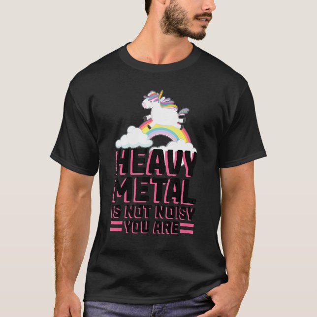 T-shirt heavy metal n'est pas bruyant vous êtes festival d (Devant)