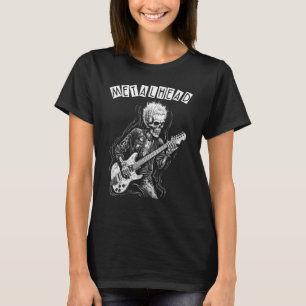 T-shirt Heavy Metal Punk Rock N Roll Skeleton Guitariste M