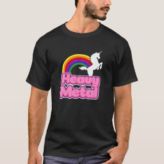 T-shirt Heavy Metal Rainbow Halloween Unicorn Rock Concert