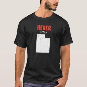 T-shirt Heber Utah USA State America Travel Utahan