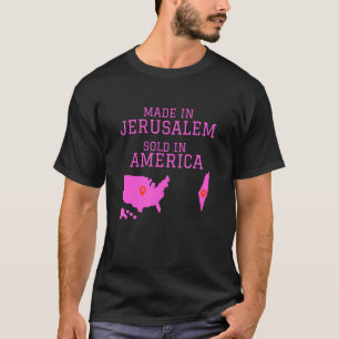 T-shirt Hébreu Israélite Fabriqué À Jérusalem Vendu En Amé