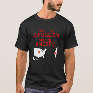 T-shirt Hébreu Israélite Fabriqué À Jérusalem Vendu En Amé