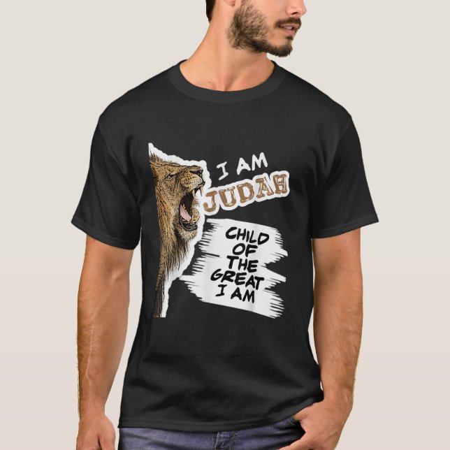 T-shirt Hébreu Israélite tribu Obéissez Enfant de Yah I Am (Devant)