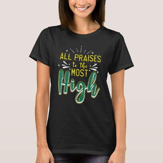 T-shirt Hébreu Israélite Vêtements Hommes Tous Louanges À  (Devant)