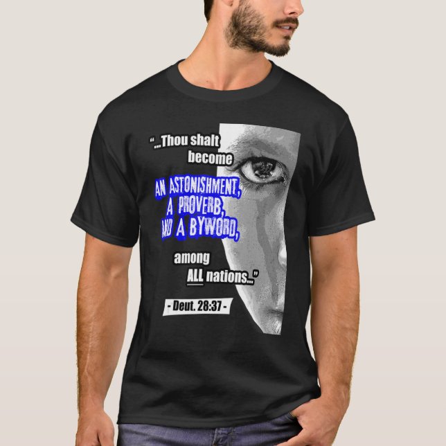 T-shirt Hébreu Israélite Vêtements Juda Proverbe Byword Bi (Devant)